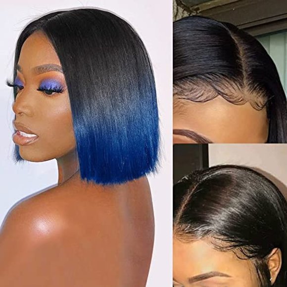 Human Hair Brazilian Bob Lace Front Wig